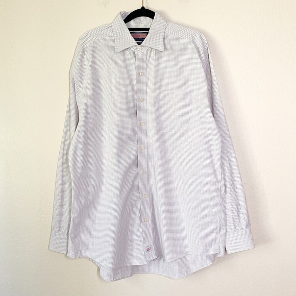 Vineyard Vines Other - Vineyard Vines Murray Shirt Men's L Long Sleeve Button Down White Blue Green Red